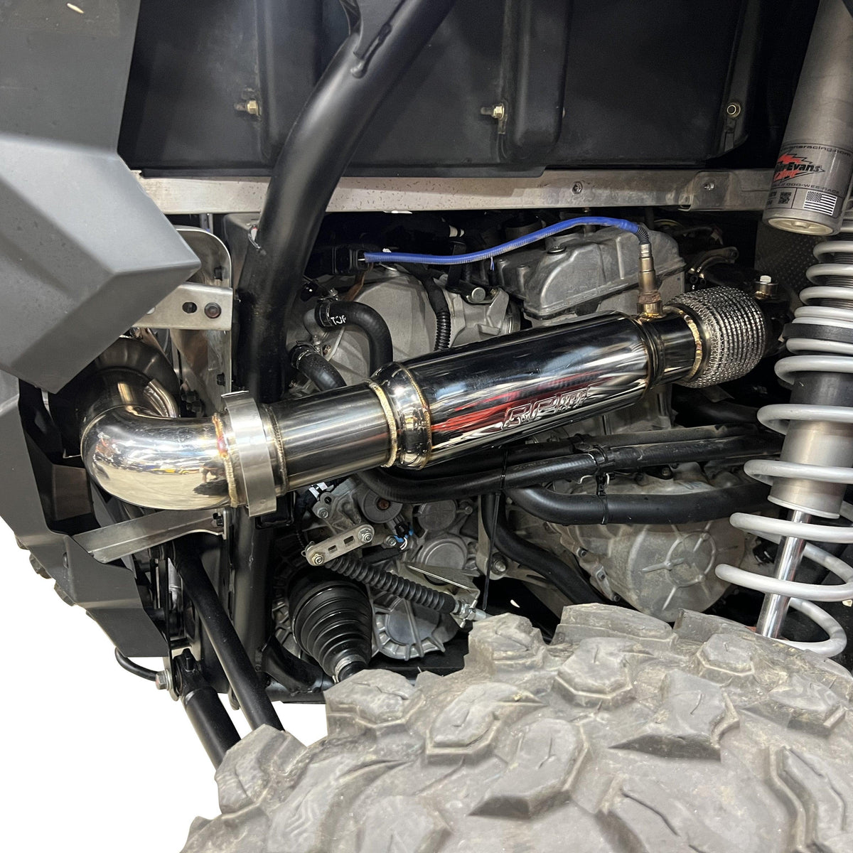 RPM RZR Pro XP & Turbo R/Pro S FULL 3" Exhaust - RPM Monster Core 3" Muffler & Mid Pipe — view 13