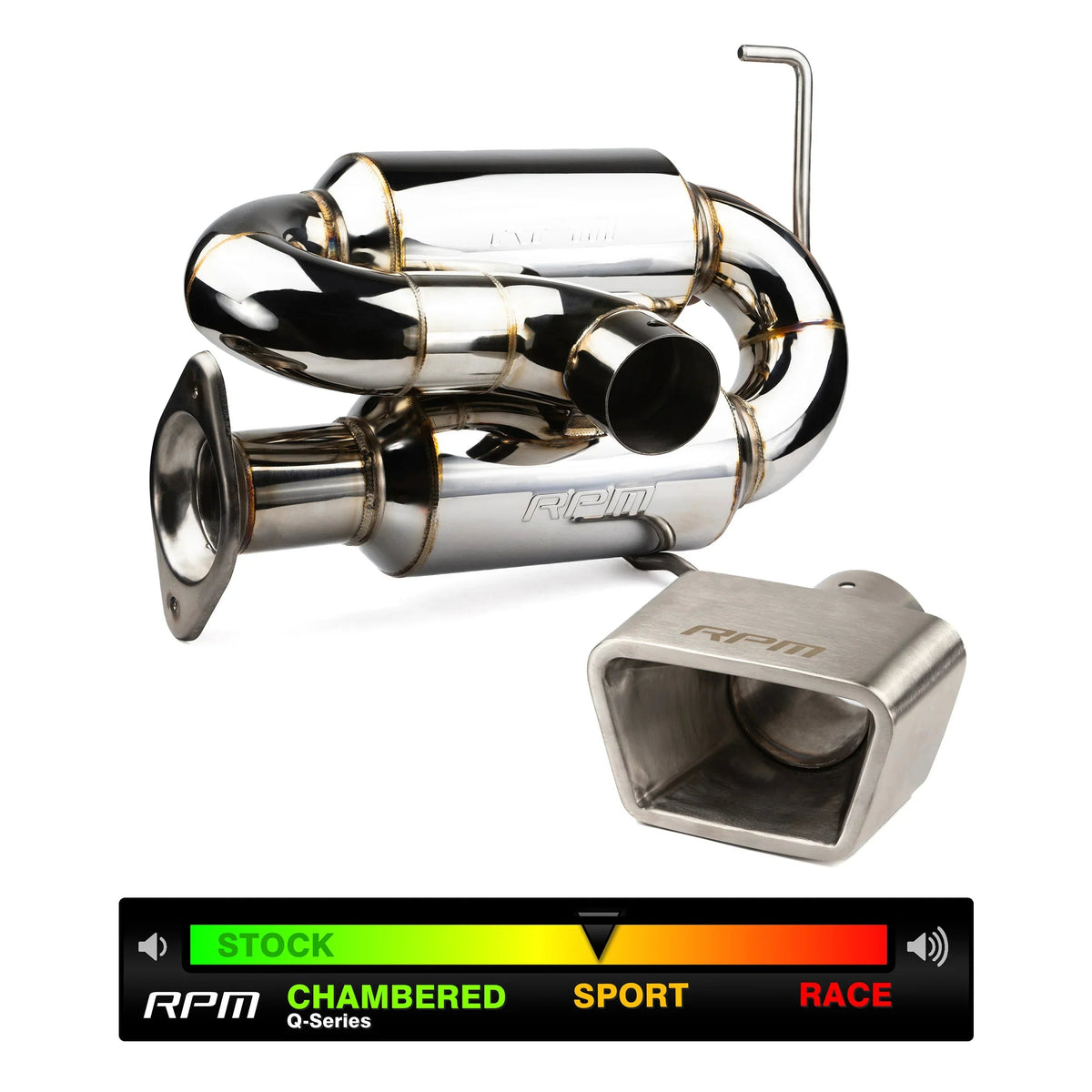 RPM Polaris RZR Pro R 3" DUAL Sport Muffler W/ 3" Tip — view 13