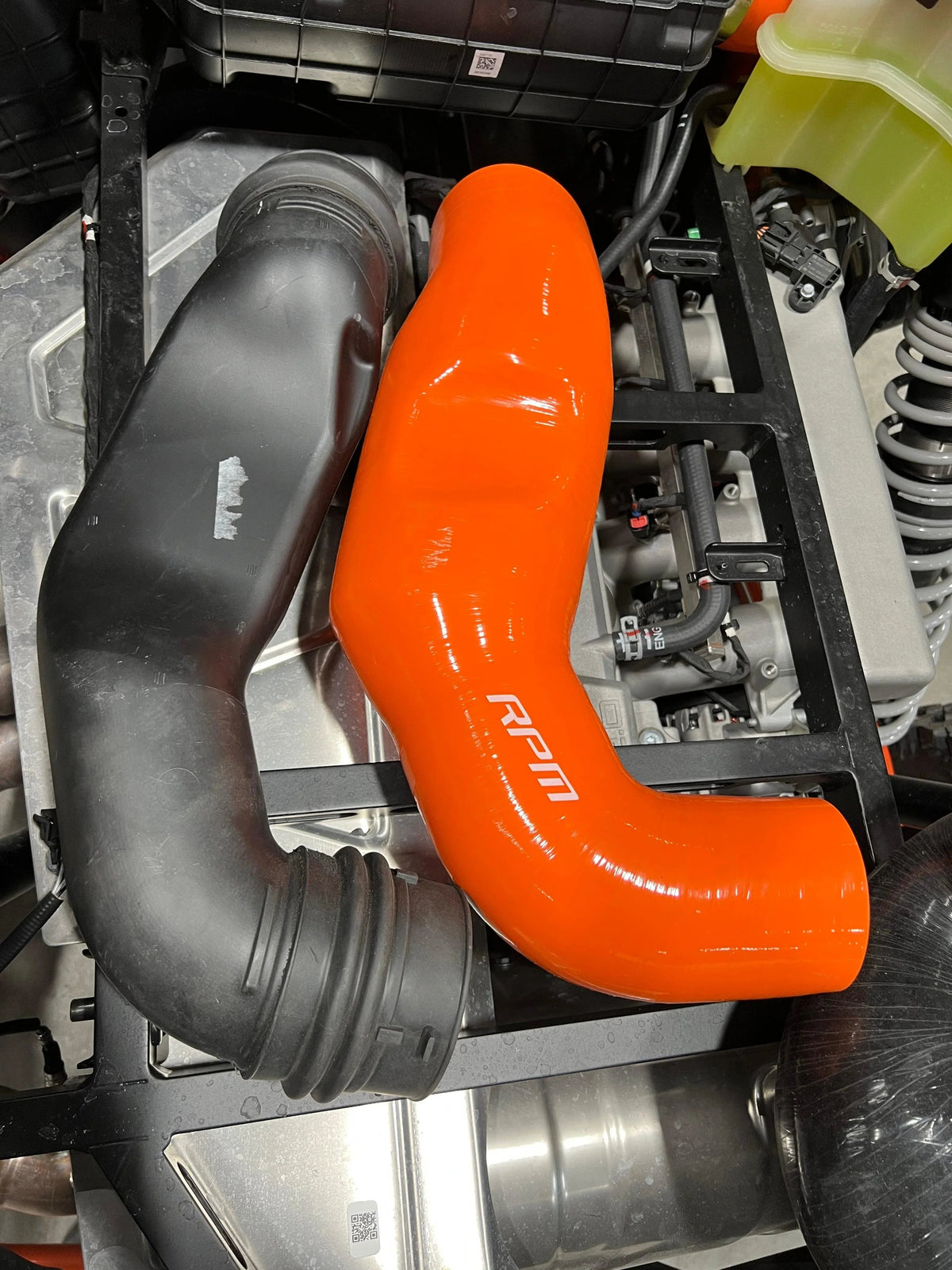 RPM Polaris RZR Pro R 6 PLY Silicone HD Intake Tube / Bed To Airbox — view 6