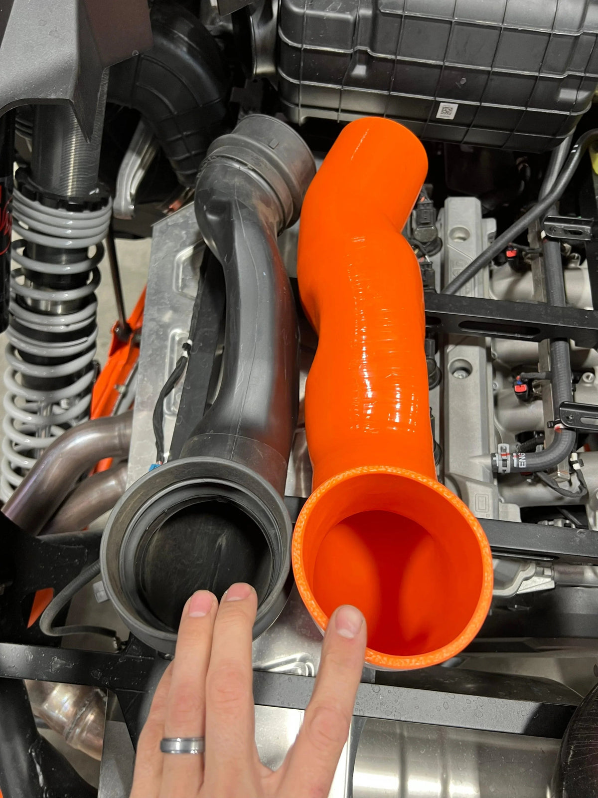 RPM Polaris RZR Pro R 6 PLY Silicone HD Intake Tube / Bed To Airbox — view 7