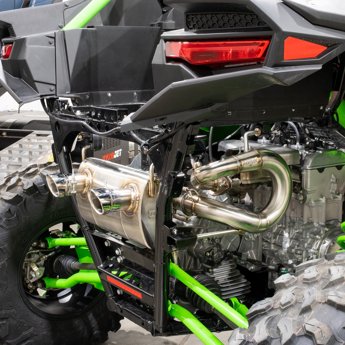 RPM Kawasaki H2 3/4 Exhaust – 2.5" Mid Pipe + Chambered Muffler | Straight or E-Valve Option — view 16