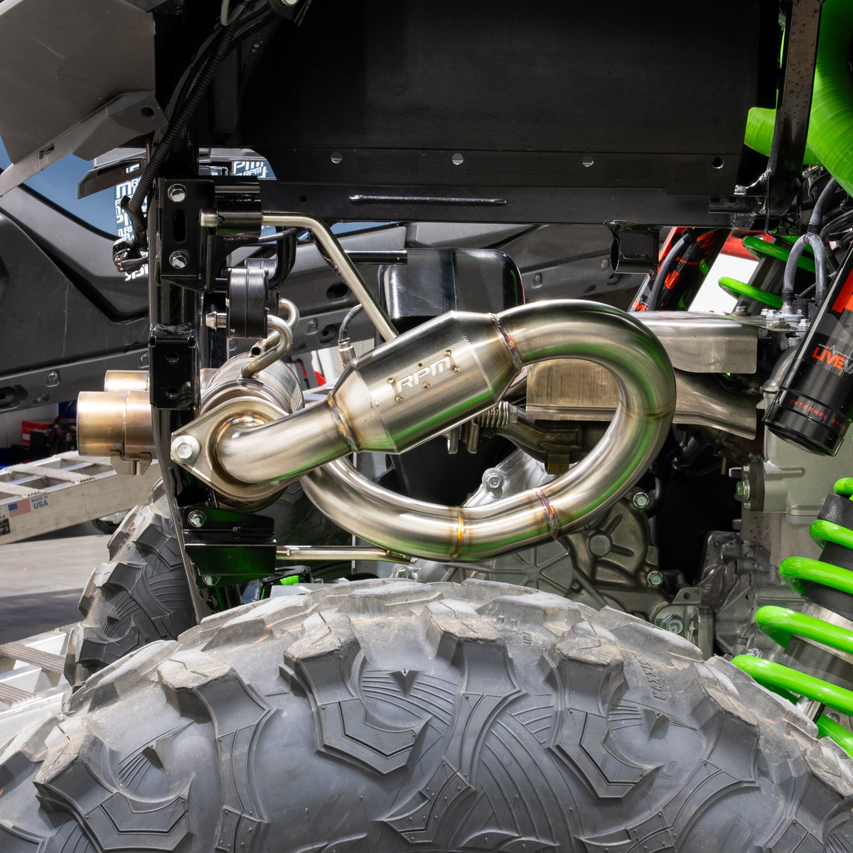 RPM Kawasaki H2 Big Mouth Resonated Cat Delete Mid Pipe — view 7