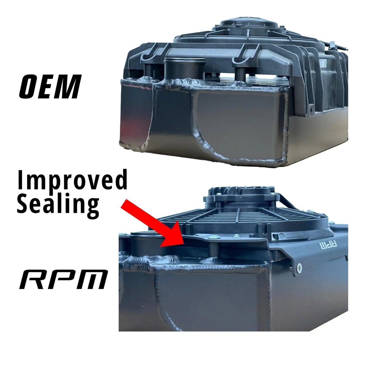 RPM Can-Am X3 2020-2026 Sealed Intercooler Fan Shroud and 10" 10 Blade Brushless Fan Upgrade — view 5