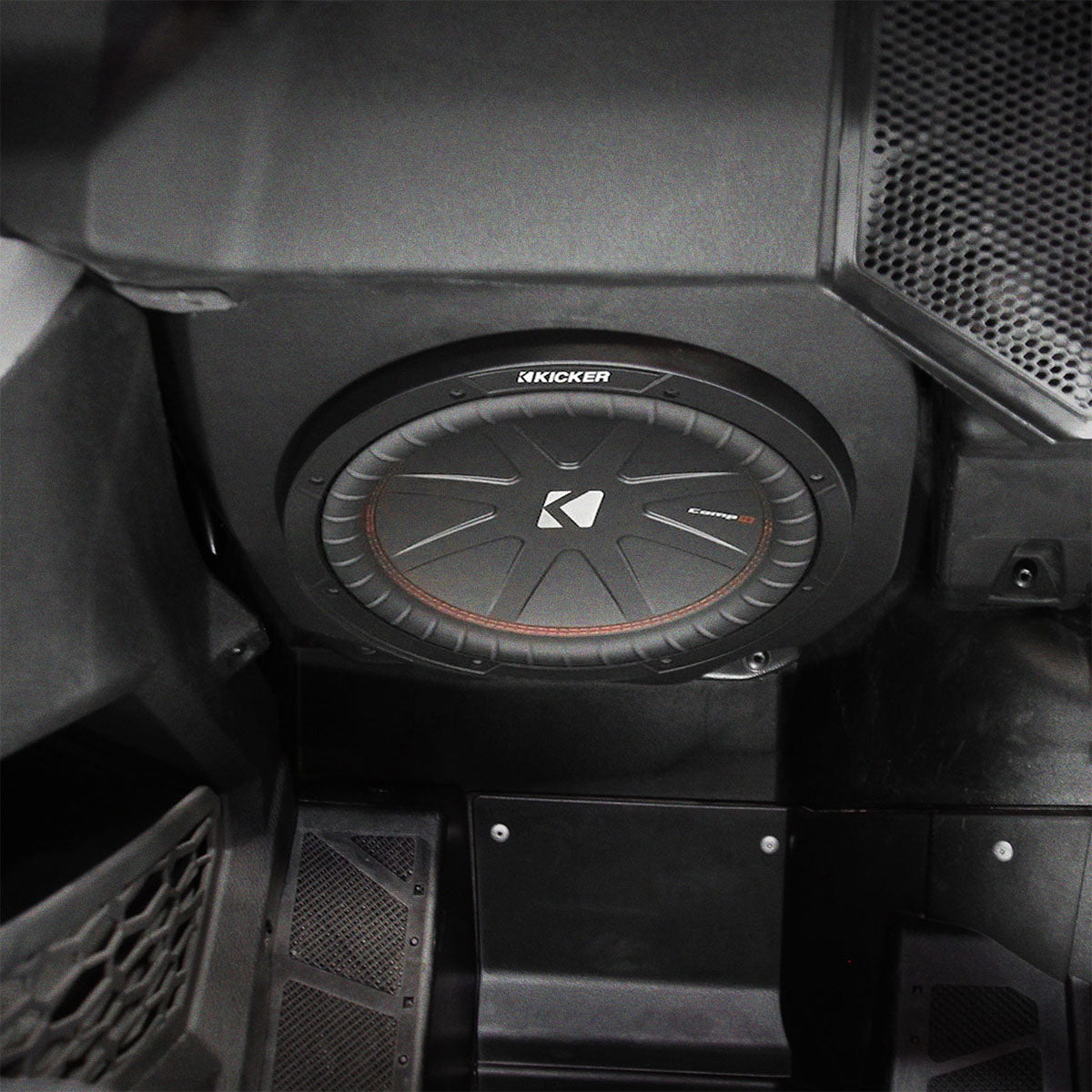 2020-2024 Polaris RZR Pro R / Turbo R / Pro XP Under-Dash 10" Sealed Subwoofer-Enclosure (Unloaded) - product image 3
