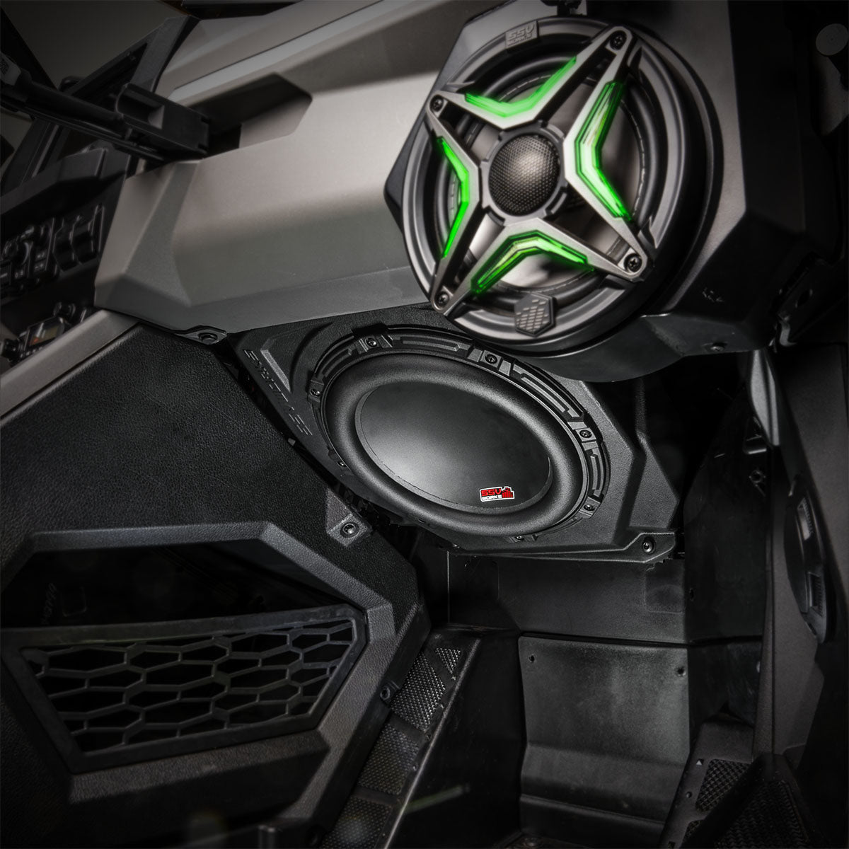2020-2024 Polaris RZR Pro R / Turbo R / Pro XP Under-Dash 10" Ported Subwoofer-Enclosure - product image 6