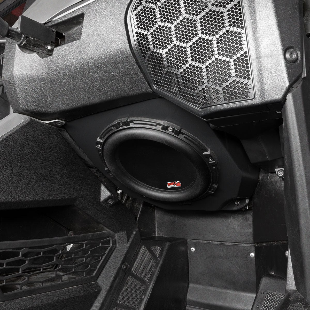 2020-2024 Polaris RZR Pro R / Turbo R / Pro XP Under-Dash 10" Sealed Subwoofer-Enclosure (Unloaded) - product image 2