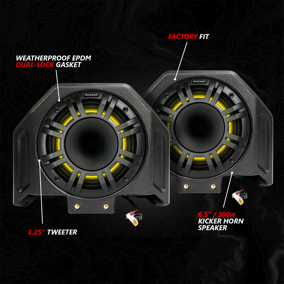 2020-2024 Polaris® RZR PRO Series Phase-6 K-Spec 5-Speaker 1400watt System for Ride Command - product image 4