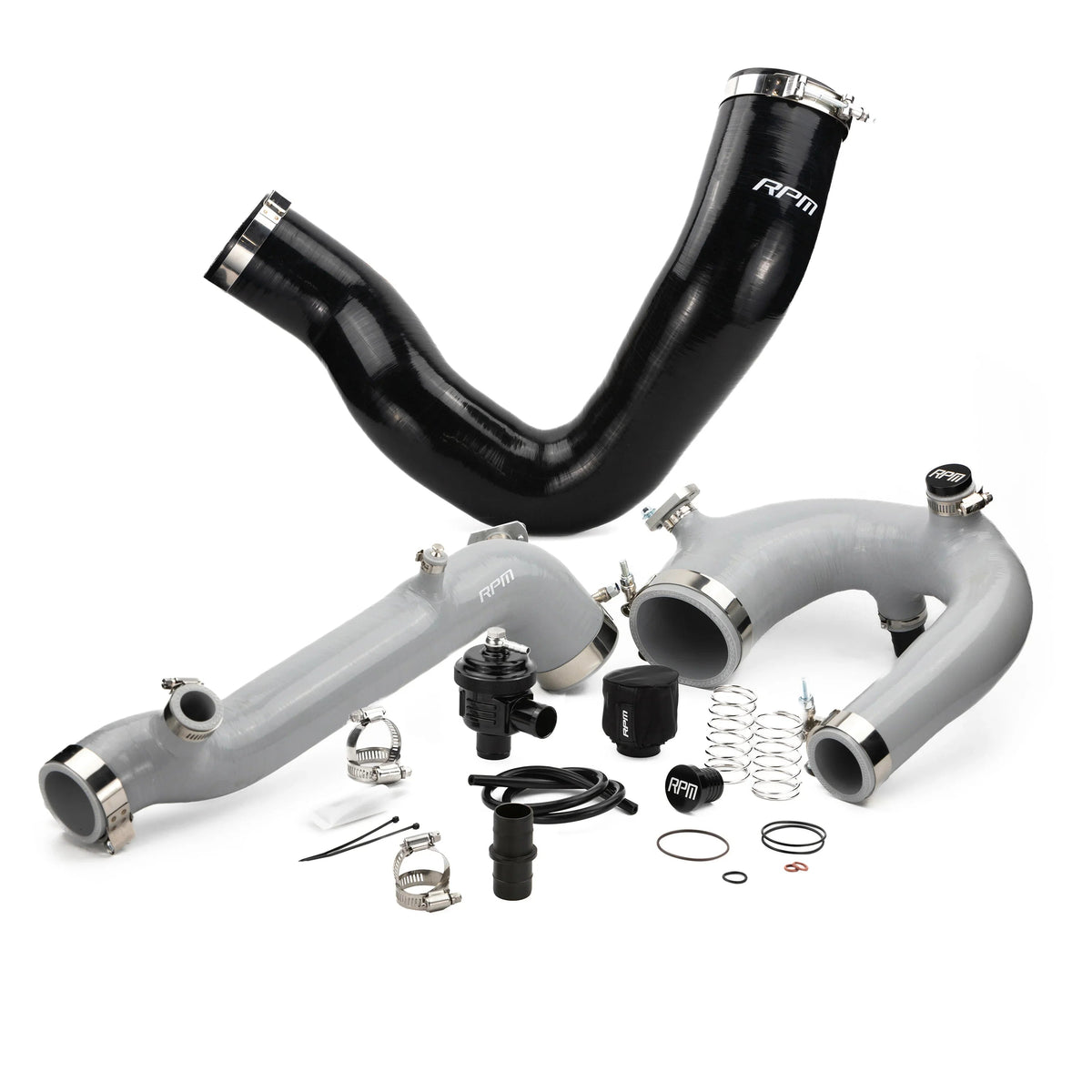 RPM Polaris RZR Turbo R & PRO XP/S Turbo Silicone Intake J-Tube, Charge Tube W/ BOV, & Intake Tube KIT — view 8