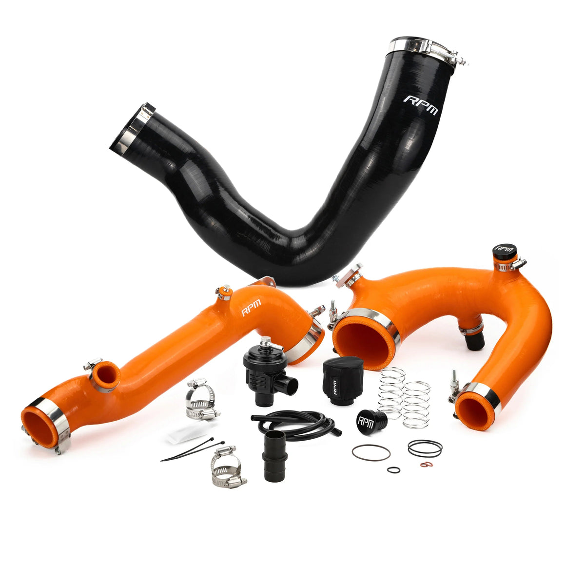 RPM Polaris RZR Turbo R & PRO XP/S Turbo Silicone Intake J-Tube, Charge Tube W/ BOV, & Intake Tube KIT — view 10