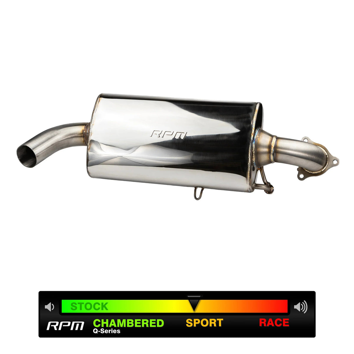 RPM 2020-2026 Polaris RZR PRO XP & Turbo R / Pro S Sport Muffler, Slip-On Catless Sport Muffler — view 11