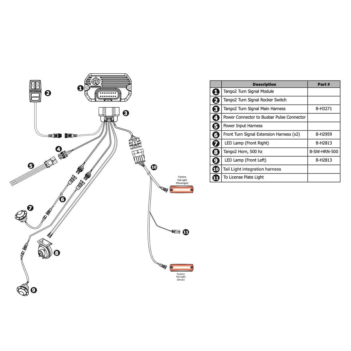 Tango2 Vehicle Specific Turn-Signal Kit with All-In-One Controller and Taillight Integration - product image 6