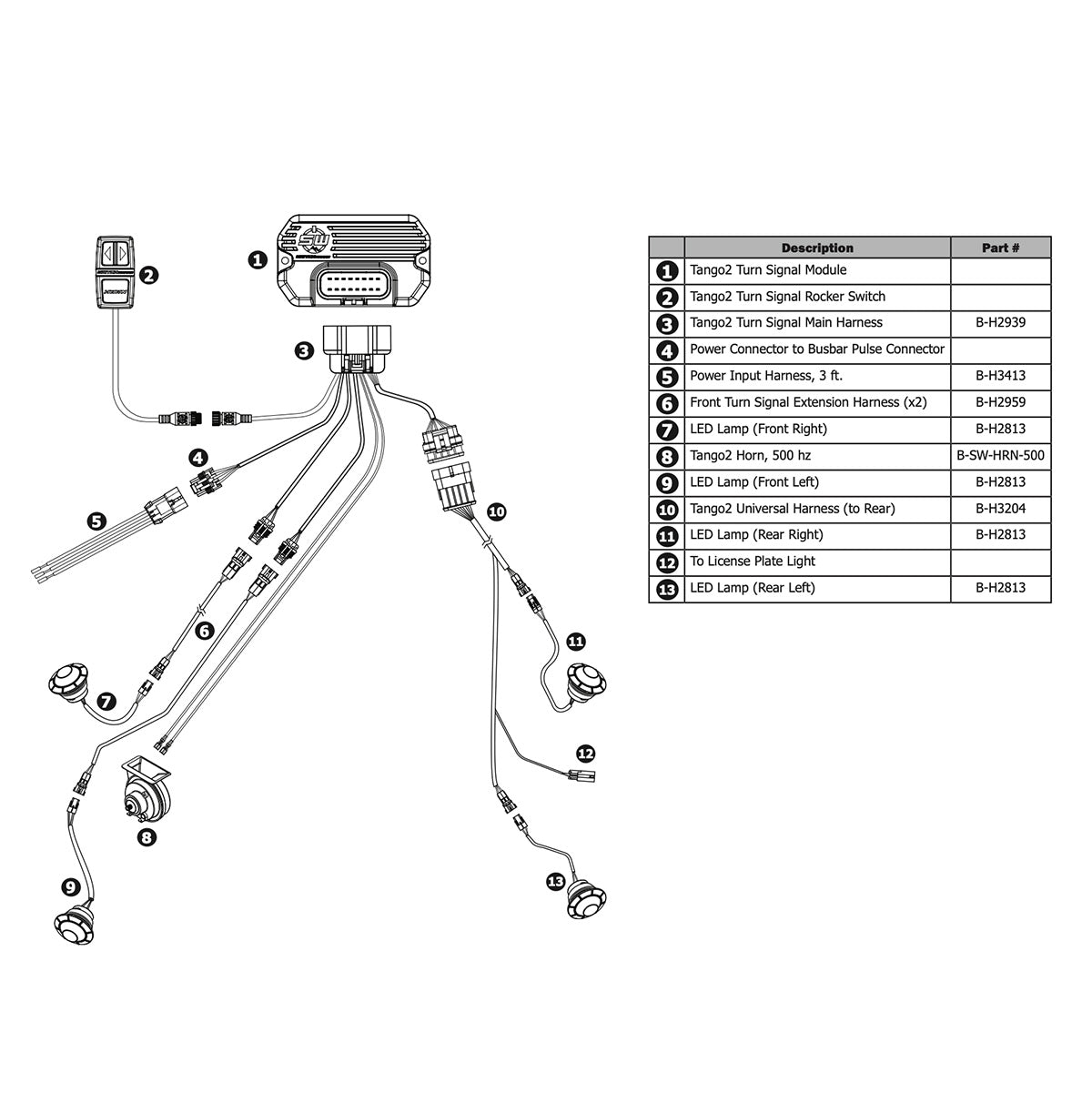 Tango2 Universal Turn-Signal Kit with All-In-One Controller - product image 4
