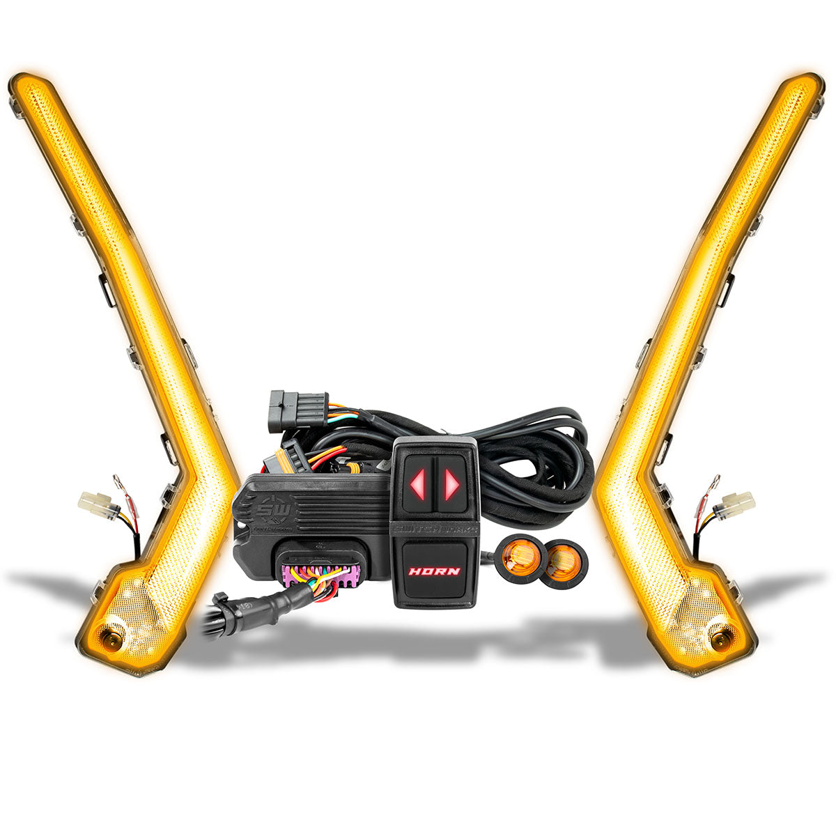 Turn-Signal Plug-&-Play Kit | 2017-2026 Can-Am X3 | Sequential Front Fang Lights w/Taillight Integration - product image 2