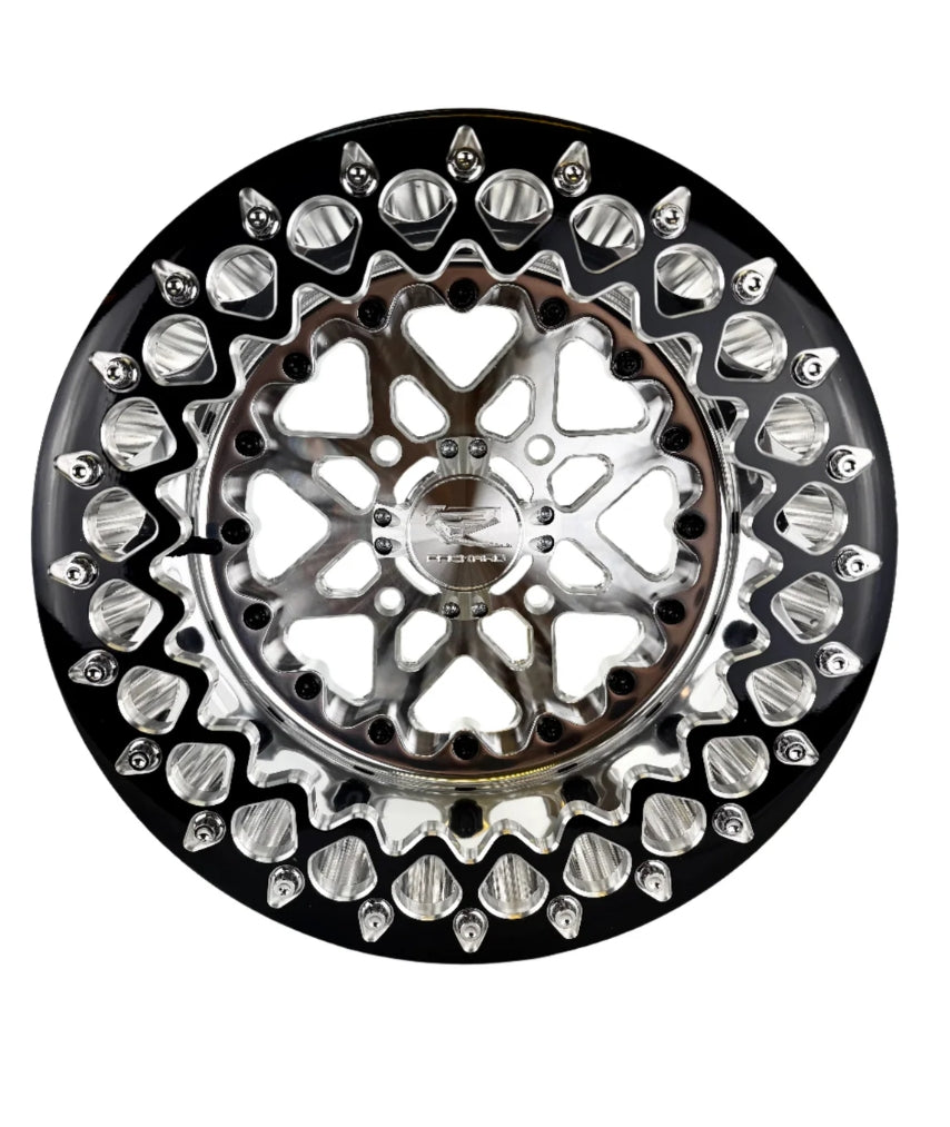 V2- FF Forged Polished Beadlock - Silver