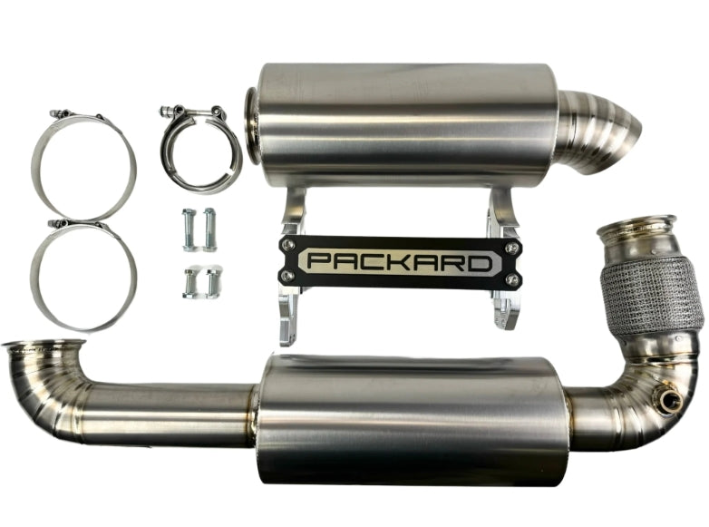 3" Titanium Turbo Back Exhaust (Dual Muffler) for Can-Am X3