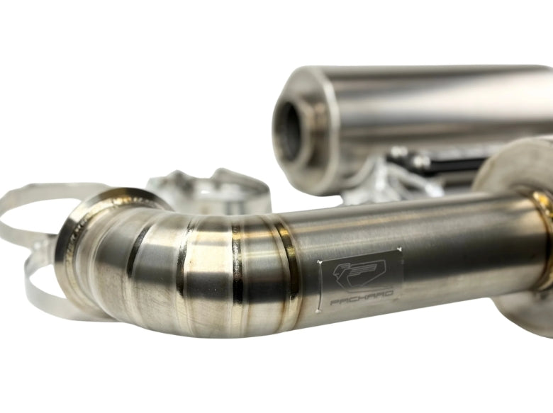 3" Titanium Turbo Back Exhaust (Dual Muffler) for Can-Am X3