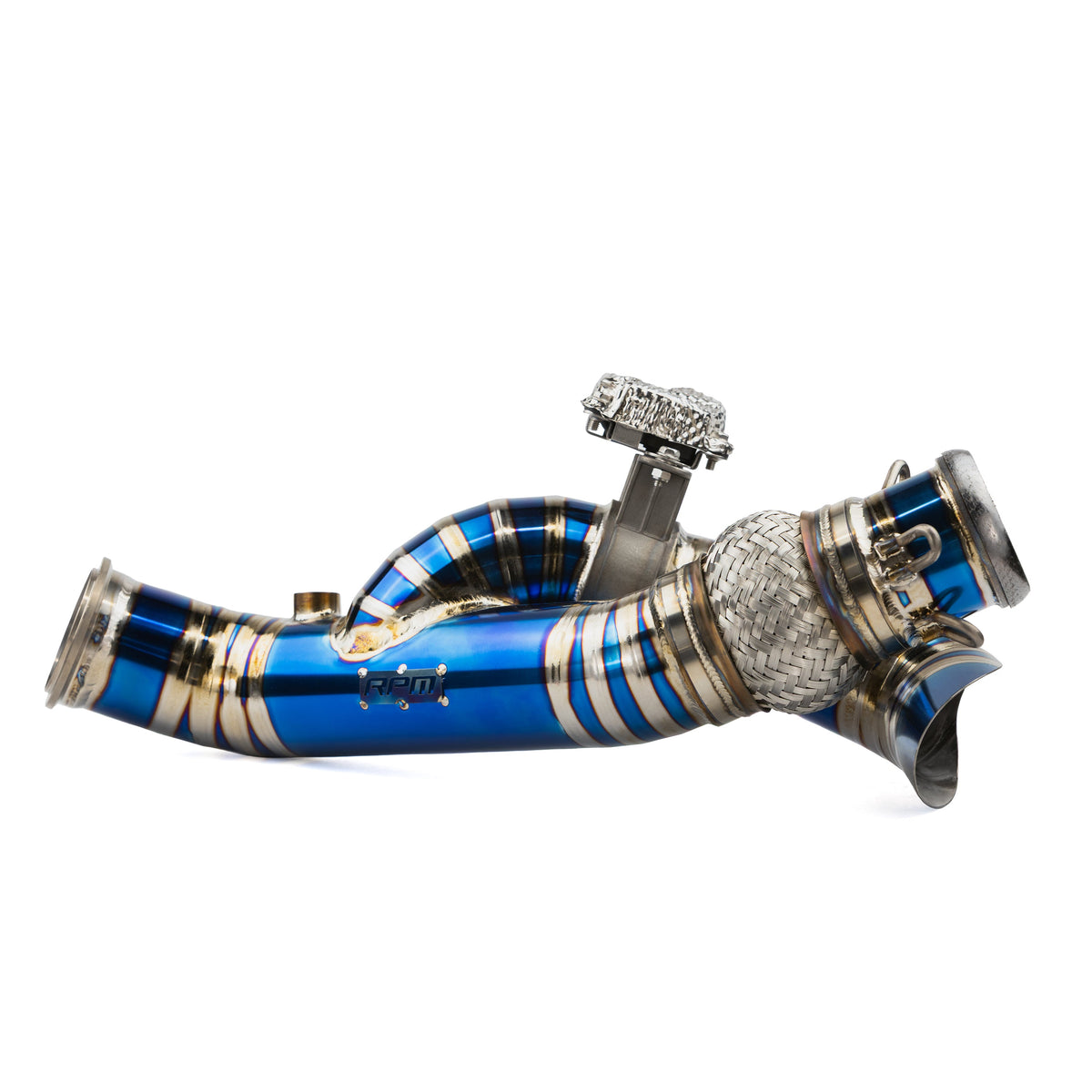 RPM Maverick R Titanium 3" Side Exit E-Valve Down Pipe - 2 Seat & MAX — view 3