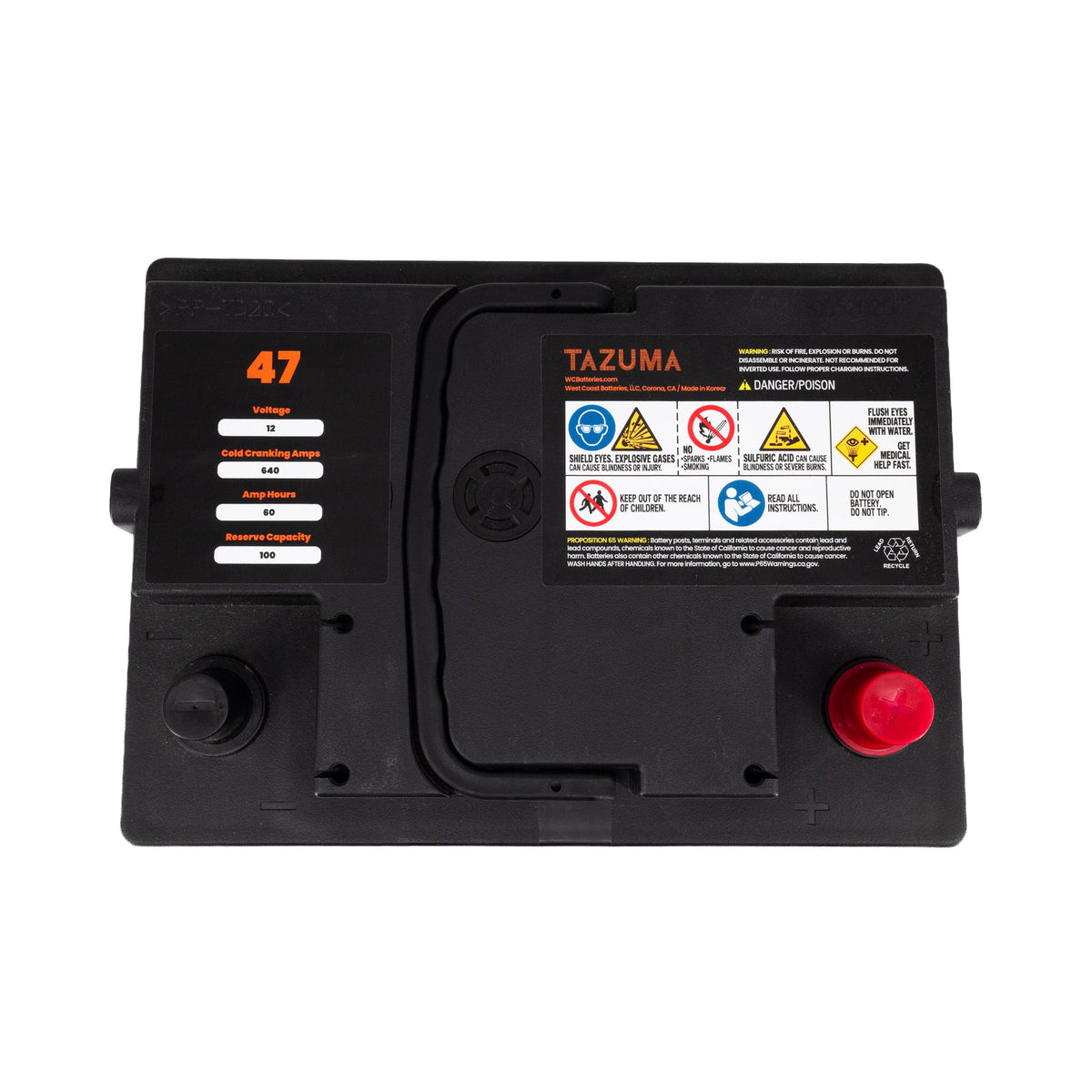 TAZUMA-AGM47 | Tazuma battery and electrical product - image 4