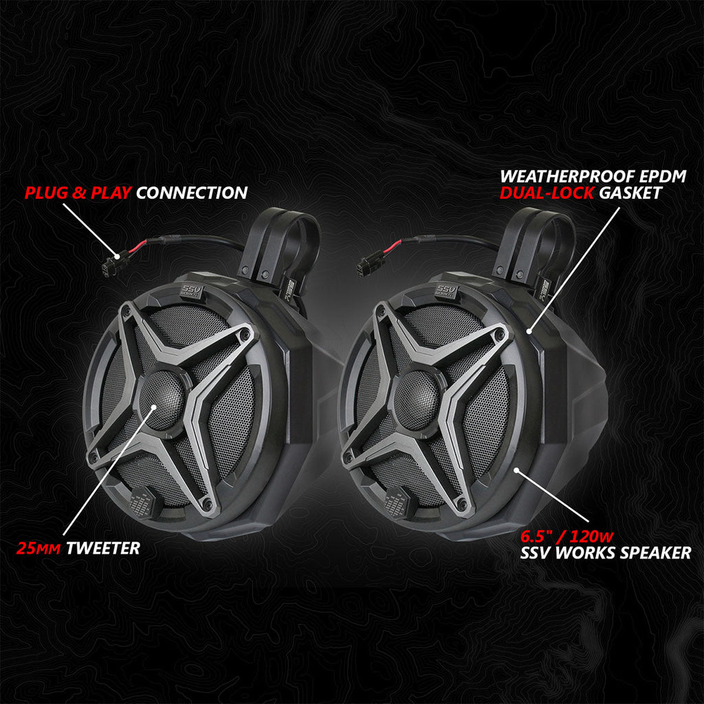 2017-2026 Can-Am® X3, Phase-2 A-Spec 4-Speaker System w/JVC