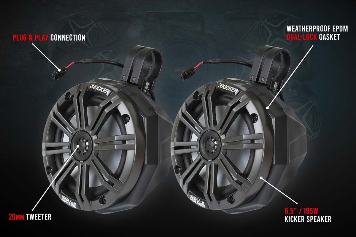 Universal 6.5in Cage-Mounted Speaker-Pods - product image 3