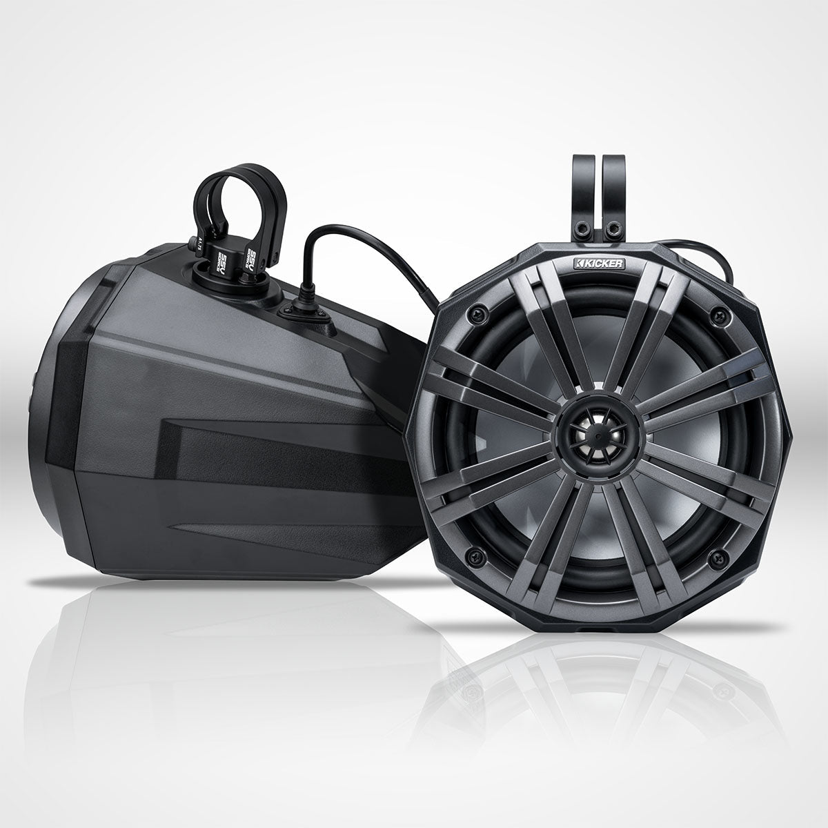 Universal 8" Cage-Mount Speaker-Pods for UTVs, Boats and more
