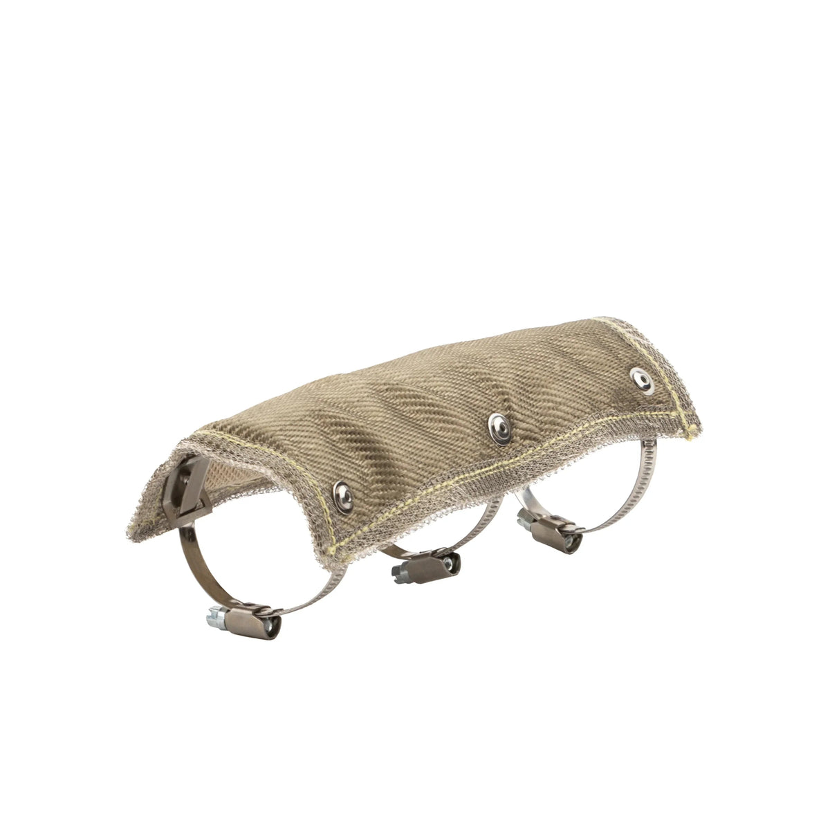 RPM Small universal exhaust heat shield blanket front view for 1.5 to 2 inch pipe