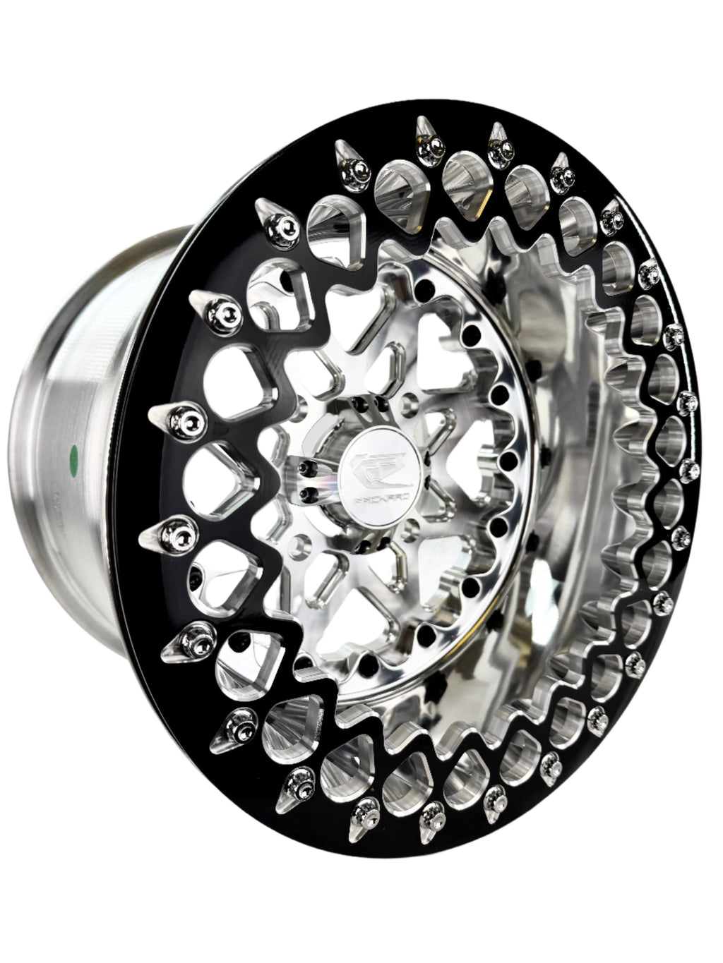 V2 FF Forged Polished Beadlock Wheel – Silver