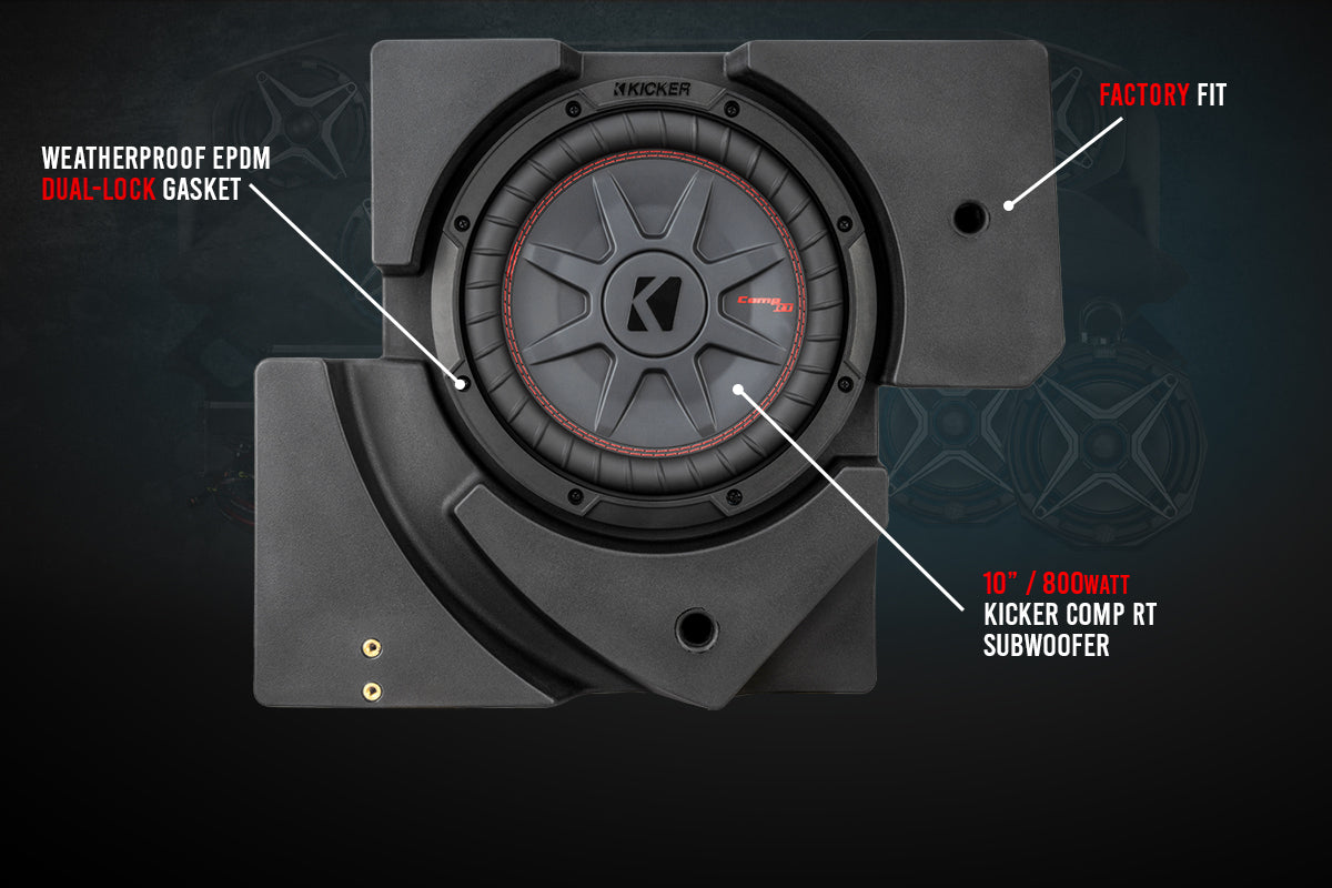 2017-2026 CanAm Maverick X3 Underseat Driverside 10in Subwoofer - product image 5