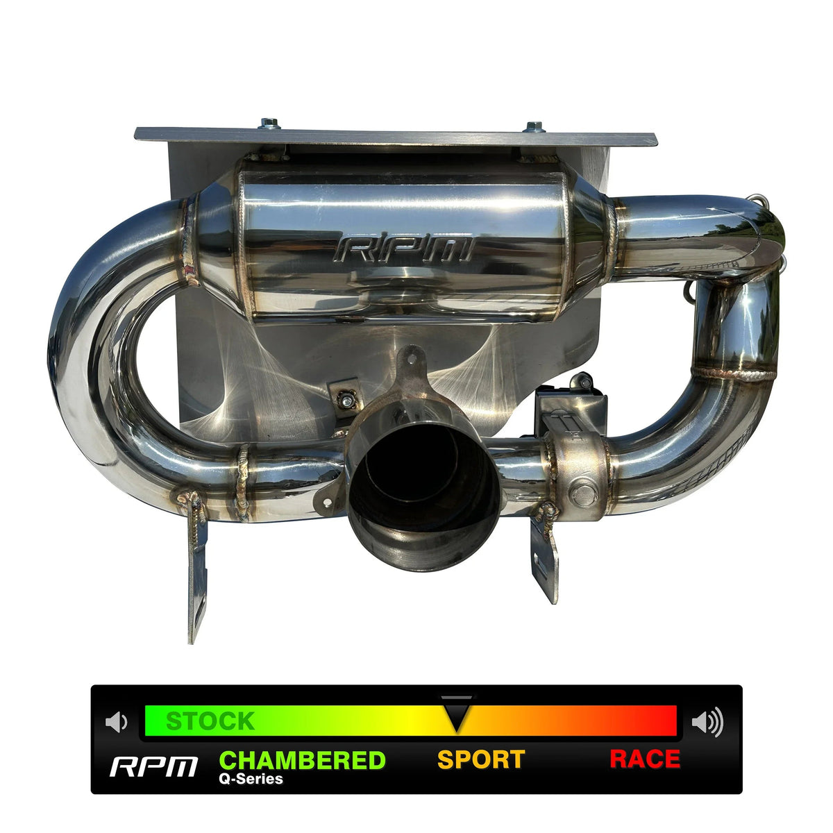 RPM X3 E-Valve Slip On Exhaust Sport Muffler Can-Am Maverick X3 Turbo R & RR 2017-2026 — view 12