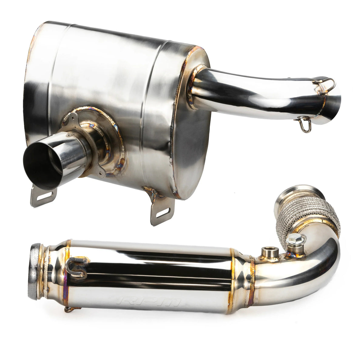 RPM Can-Am Maverick X3 FULL 3" Chambered Q-Series Turbo Back Exhaust System — view 3
