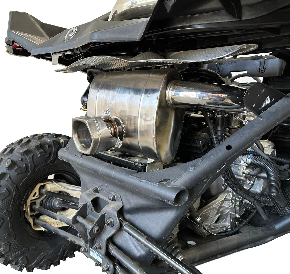 RPM Can-Am Maverick X3 FULL 3" Chambered Q-Series Turbo Back Exhaust System — view 11