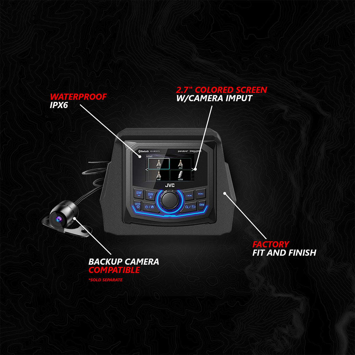 2017-2026 Can-Am® X3, Phase-2 A-Spec 4-Speaker System w/JVC