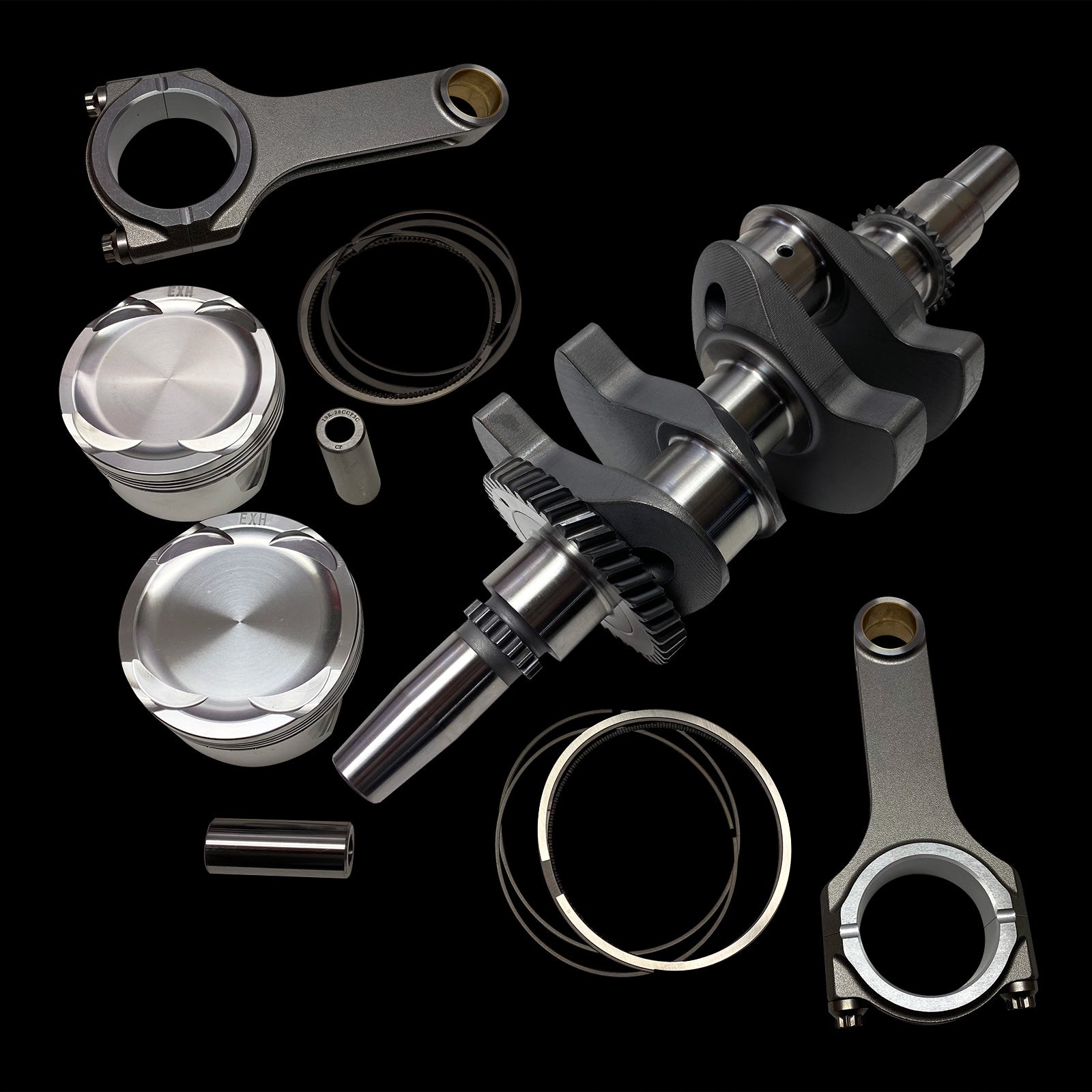 Brian Crower BC0918 - Polaris XP Turbo (16-up) Stock Stroke Kit 68mm w/ProH2K Rods, Shelf Pistons