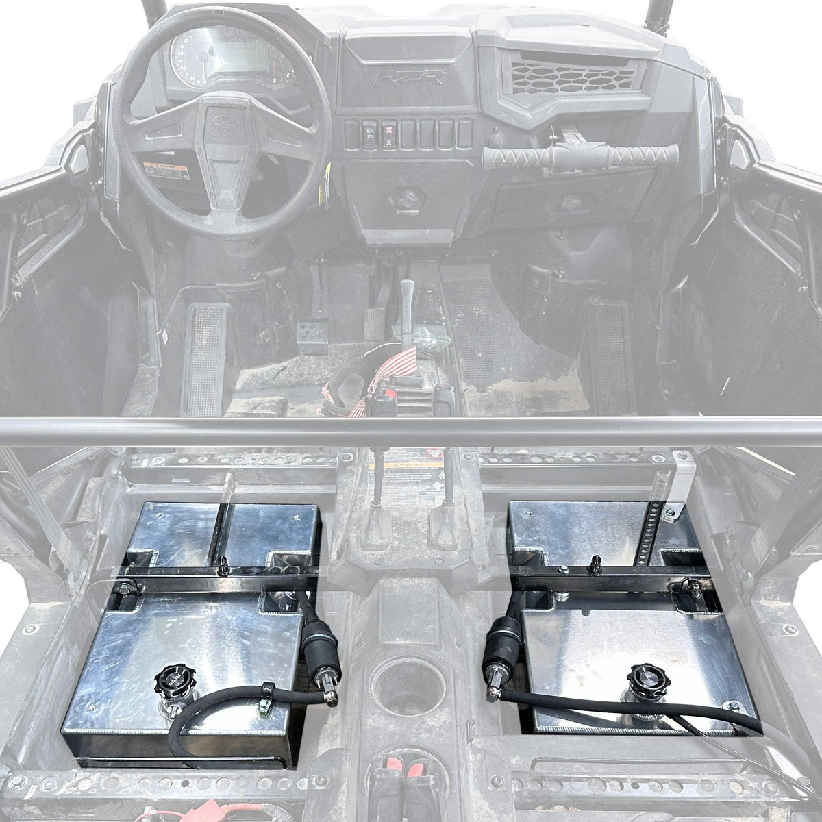 RPM RZR Auxiliary Fuel Tank - 4 Seat XPT / XP1000 / Turbo S 4.5G Auxiliary Fuel Gas Tank Kit — view 13