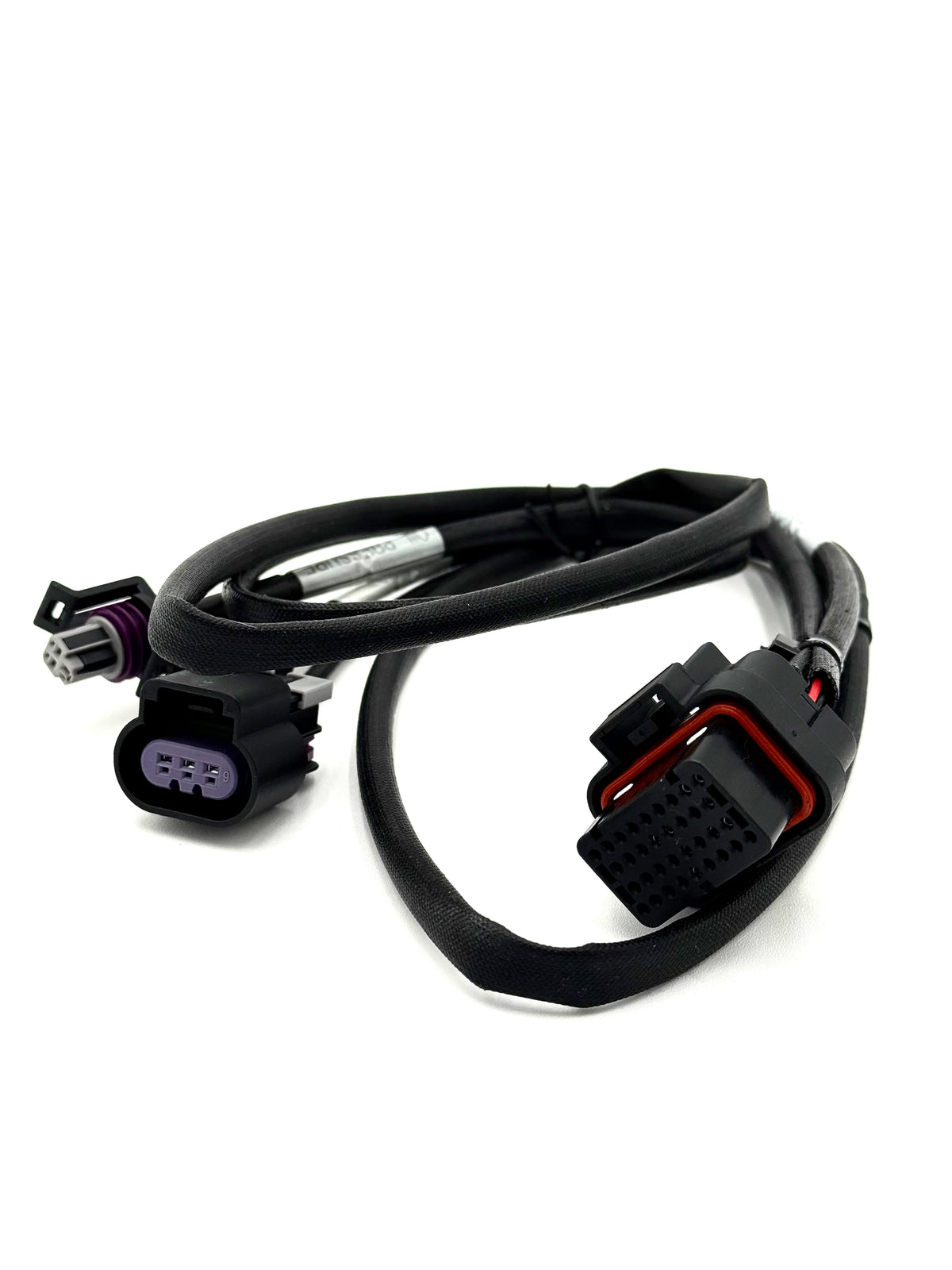 Acclivity Axiom Can-Am X3 expansion harness with sleeved wiring and sensor connectors