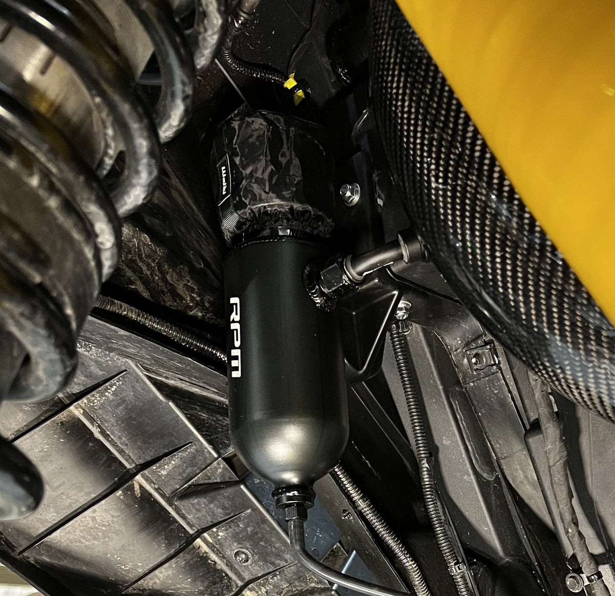 RPM Maverick R Dual Baffle Catch Can Relocation Mount — view 3