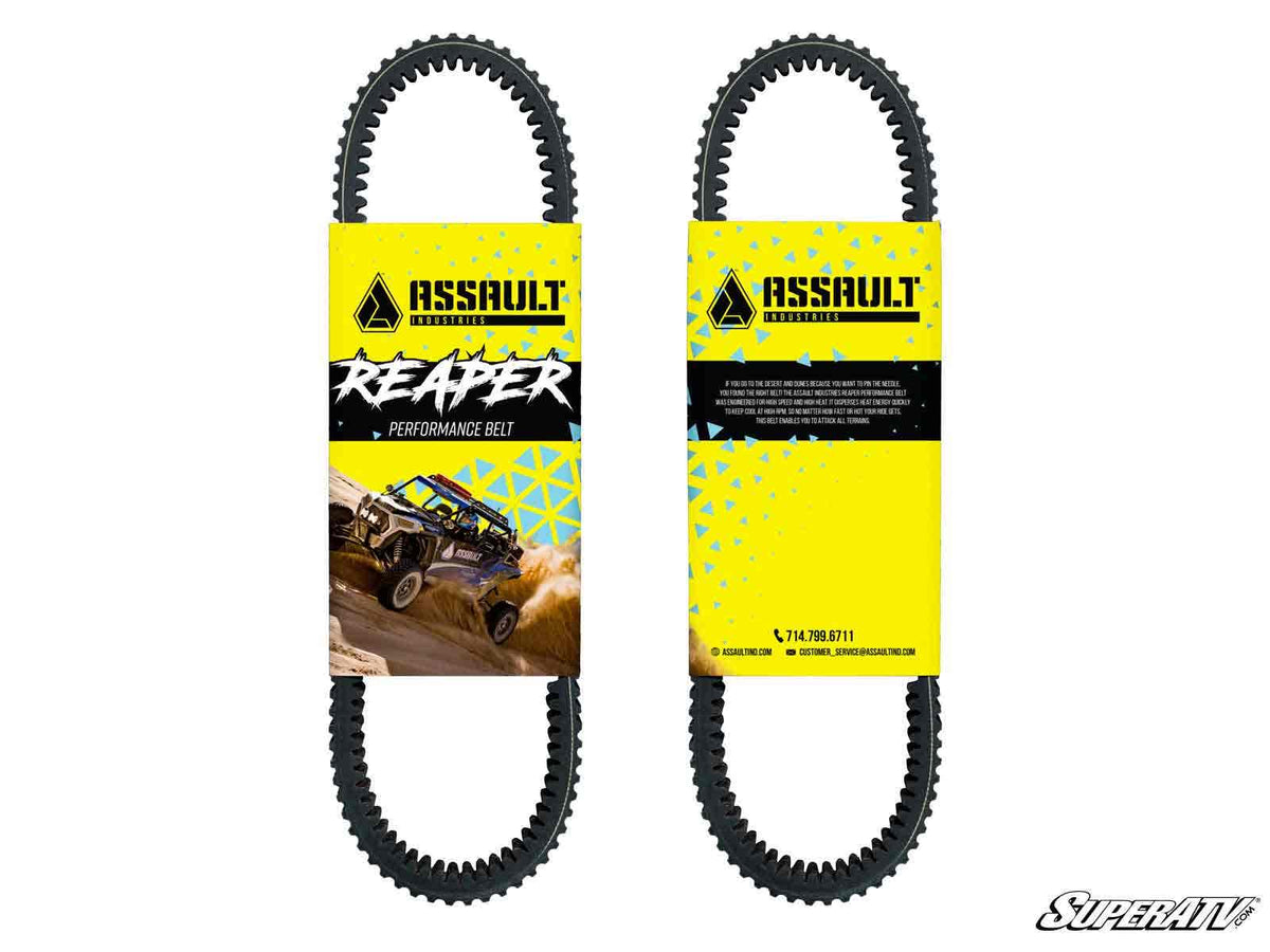 Assault Industries Polaris RZR Reaper CVT Drive Belt for RZR S 1000 and RZR S 900 and RZR Trail 900 and RZR Trail S 900 and RZR Trail S 1000 and RZR XP 1000 and RZR XP 4 1000 and RZR XP 4 900 and RZR XP 900 and RZR 4 900 and RZR 900