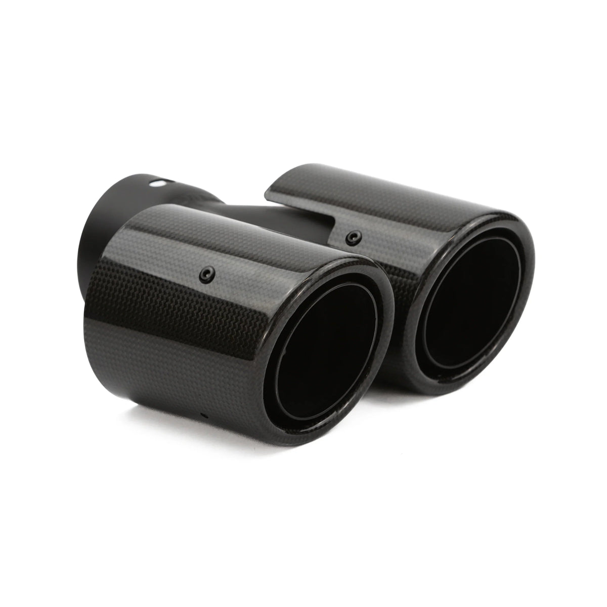 RPM Pro R carbon-covered exhaust tip, Black / Gloss Carbon