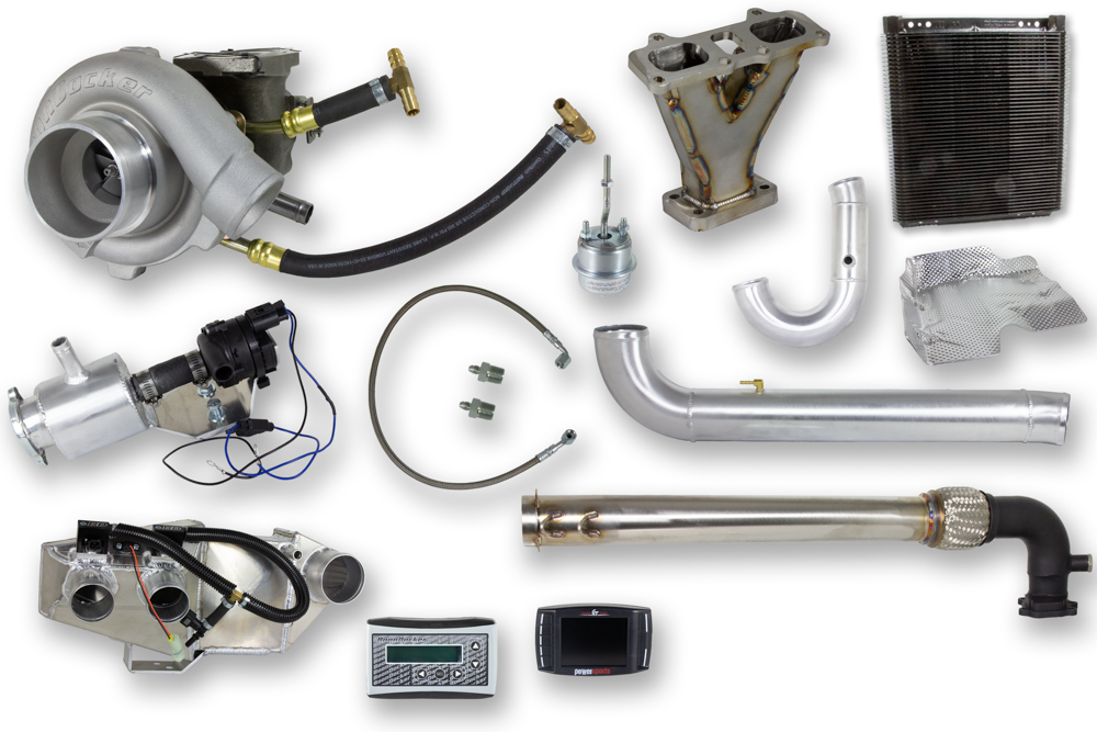 Representative BoonDocker RZR XP 1000 turbo system components; exact parts vary by selected year and turbo