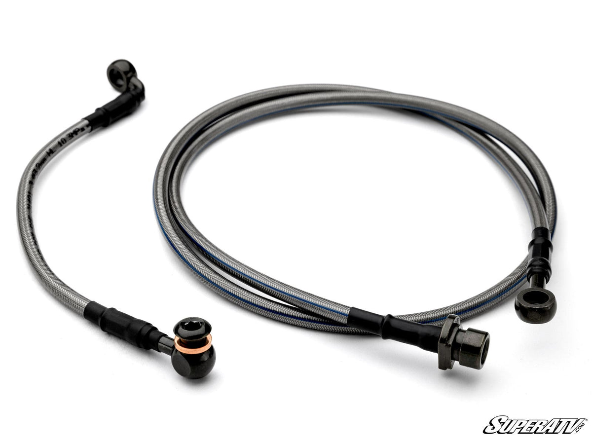 Braided Brake Lines with Fittings for RZR Pro R and RZR Pro R 4 and RZR Pro S and RZR Pro S 4 and RZR Pro XP and RZR Pro XP 4 and RZR RS1 and RZR S 1000 and RZR S 800 and RZR S 900 and RZR S4 1000 and RZR Trail 900 and RZR Trail S 900 and RZR Trail S 1000 and RZR Turbo R and RZR Turbo R 4 and RZR XP and RZR XP 4 and RZR XP 1000 and RZR XP 4 1000 and RZR XP 4 900 and RZR XP Turbo and RZR XP 4 Turbo and RZR XP Turbo S and RZR XP 4 Turbo S and RZR XP S and RZR XP 900 and RZR 4 800 and RZR 4 900 and RZR 800 and
