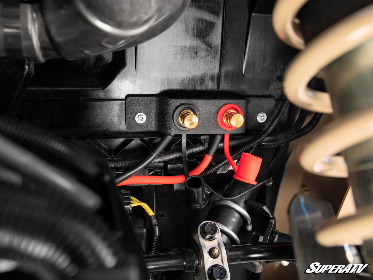 Battery Terminals Relocation Kit for RZR Pro R and RZR Pro R 4 and RZR Pro S and RZR Pro S 4 and RZR Pro XP and RZR Pro XP 4 and RZR RS1 and RZR S 1000 and RZR S 800 and RZR S 900 and RZR S4 1000 and RZR Trail 900 and RZR Trail S 900 and RZR Trail S 1000 and RZR Turbo R and RZR Turbo R 4 and RZR XP and RZR XP 4 and RZR XP 1000 and RZR XP 4 1000 and RZR XP 4 900 and RZR XP Turbo and RZR XP 4 Turbo and RZR XP Turbo S and RZR XP 4 Turbo S and RZR XP 900 and RZR 4 800 and RZR 4 900 and RZR 570 and RZR 800 and R