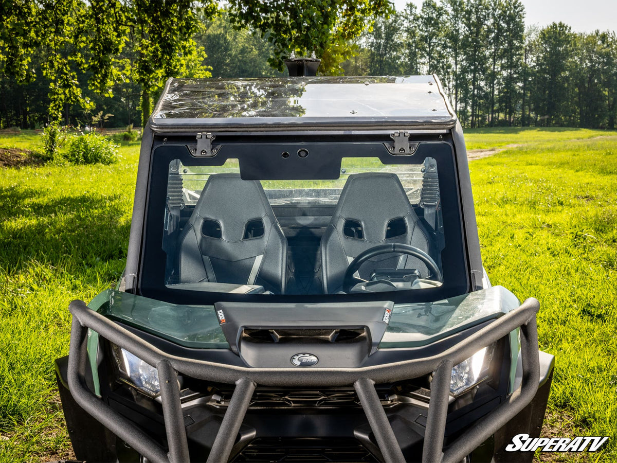 Can-Am Commander MaxDrive Power Flip Glass Windshield for Commander