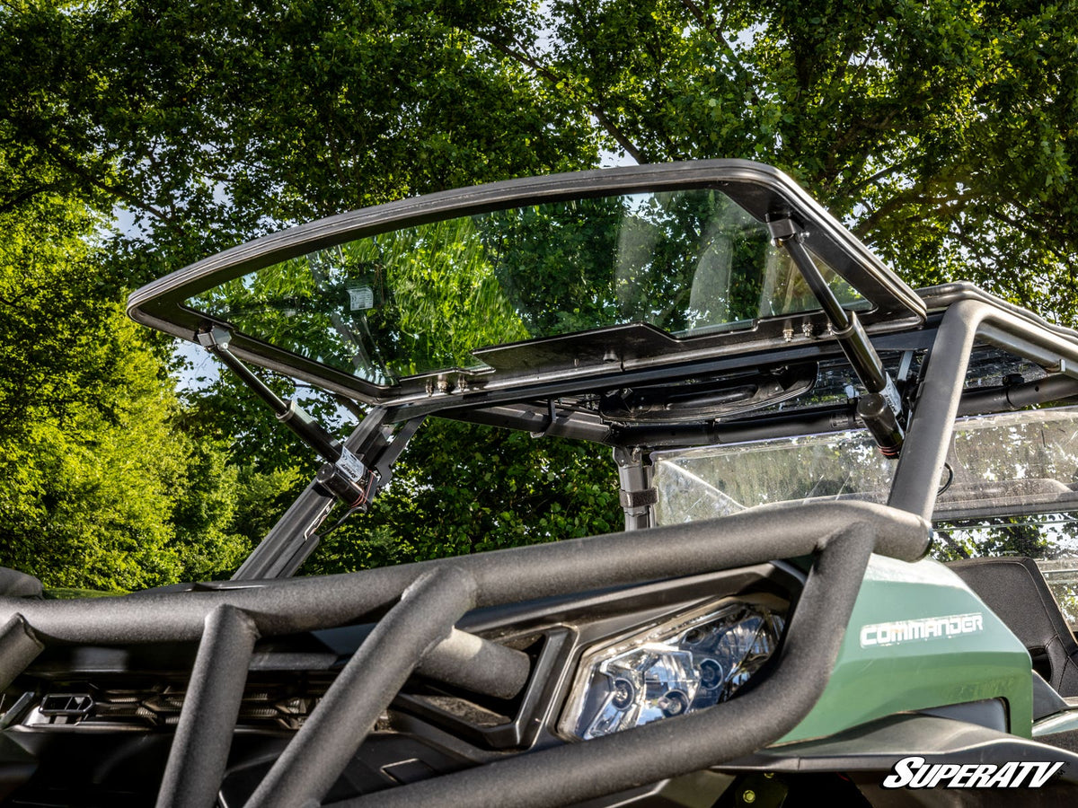 Can-Am Commander MaxDrive Power Flip Glass Windshield for Commander