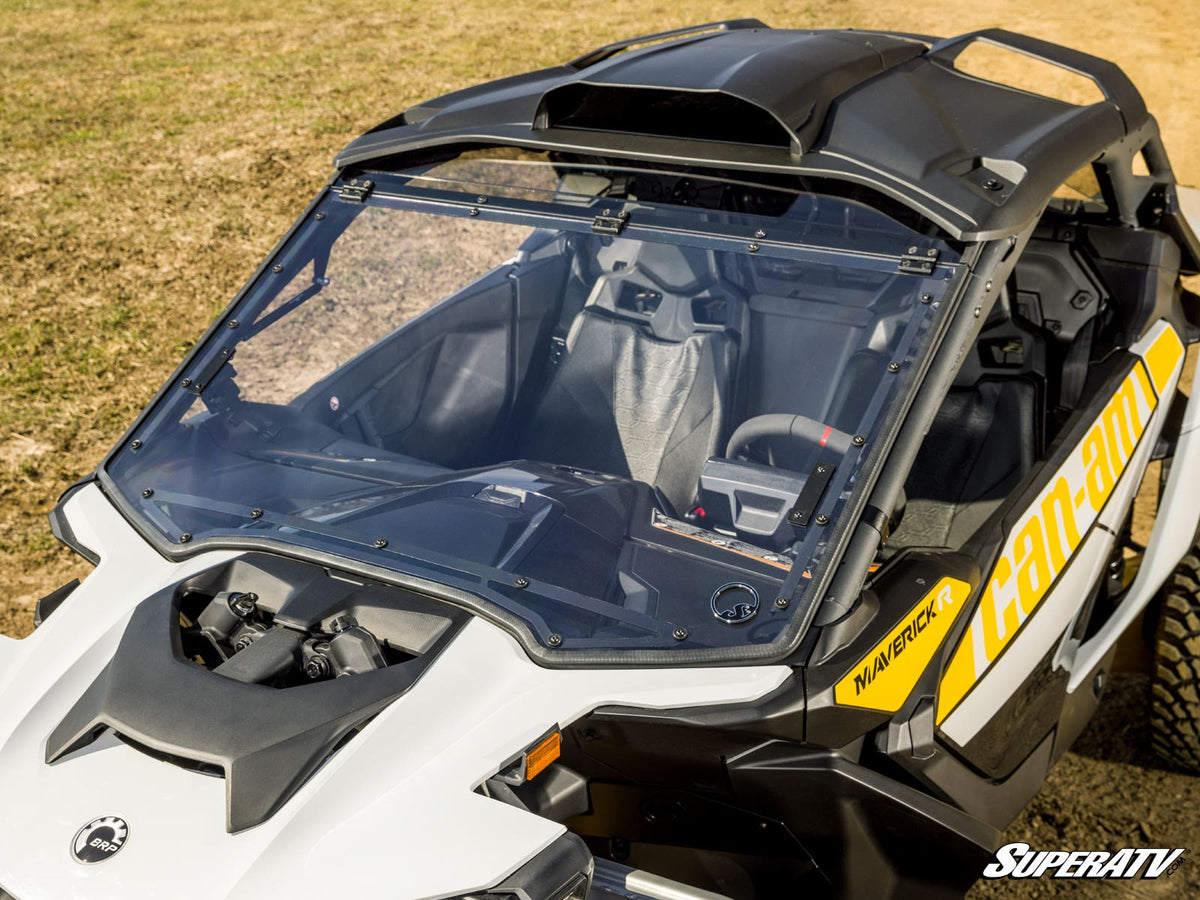 Can-Am Maverick R Scratch-Resistant Flip Windshield for Maverick R