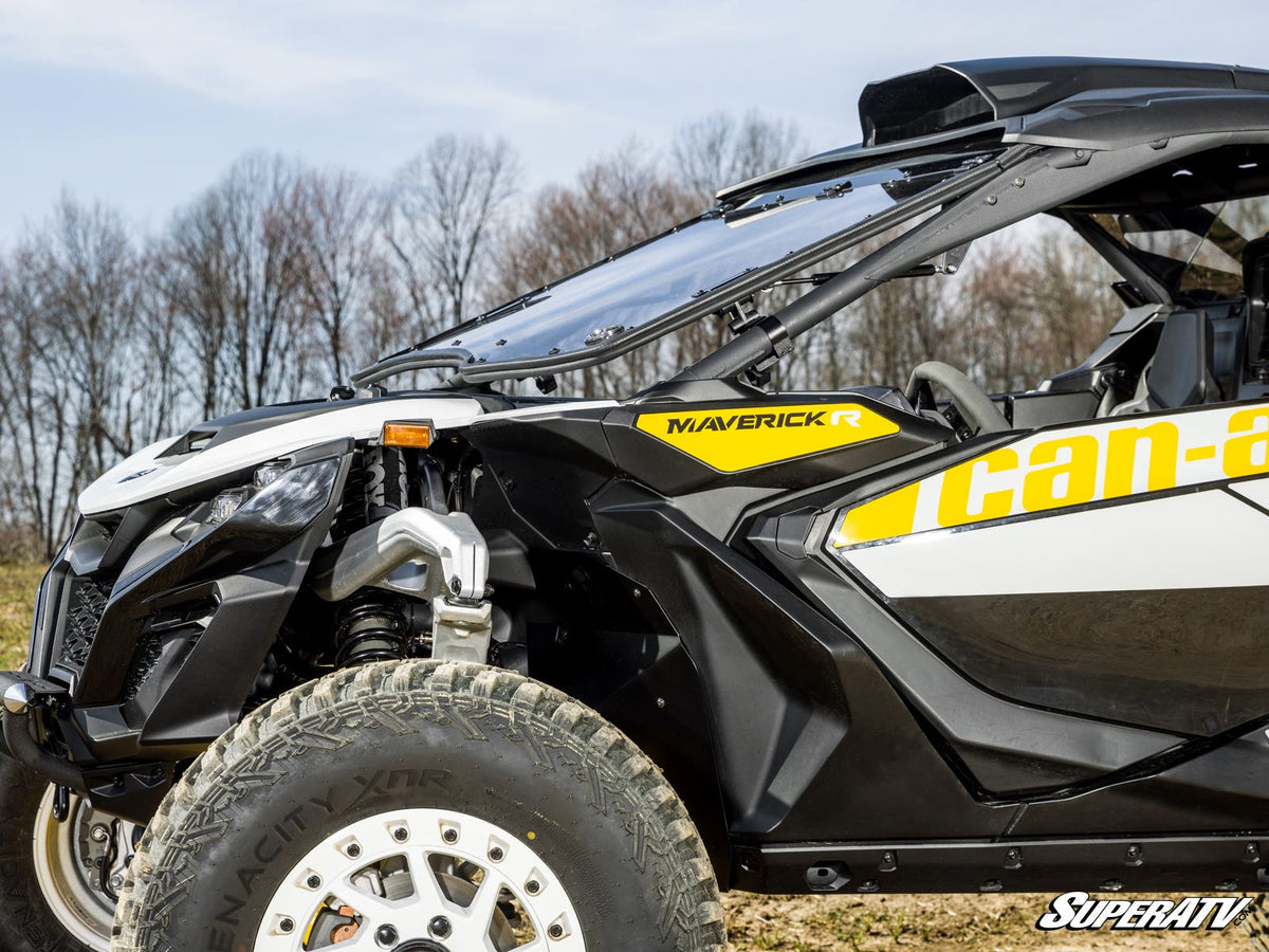 Can-Am Maverick R Scratch-Resistant Flip Windshield for Maverick R