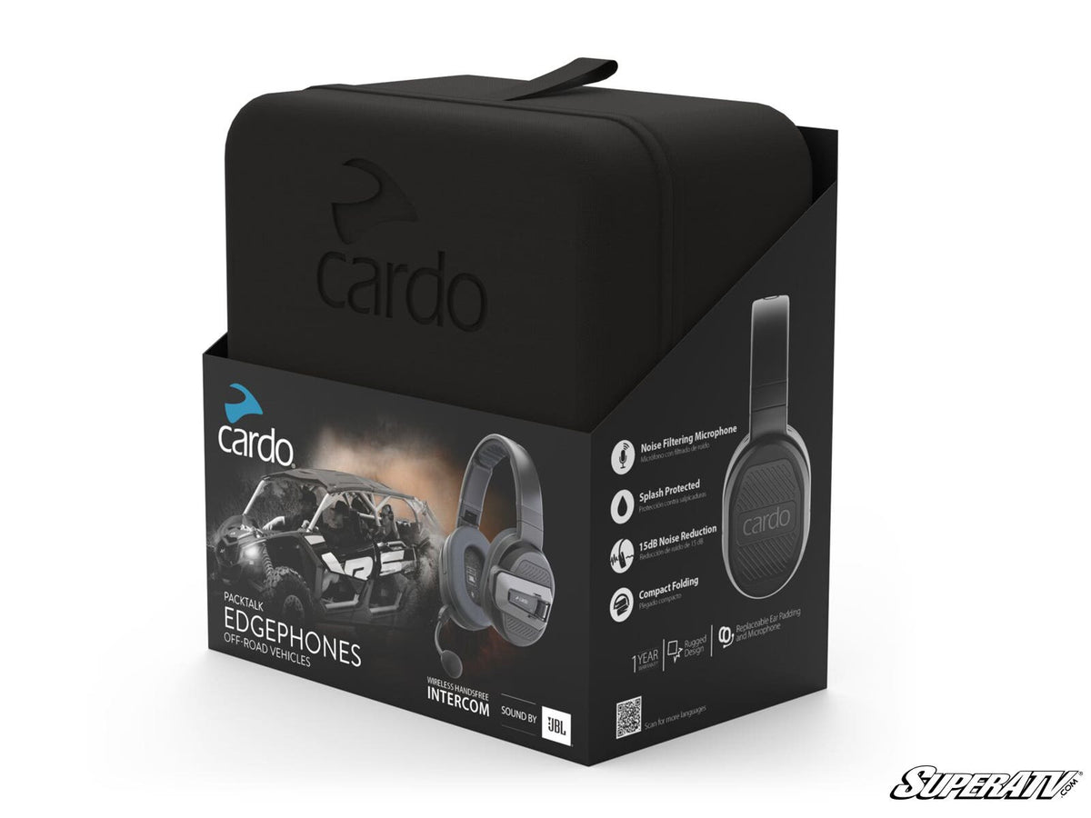 Cardo Packtalk Edgephones Headset for RZR Pro R and RZR Pro R 4 and RZR Pro S and RZR Pro S 4 and RZR Pro XP and RZR Pro XP 4 and RZR RS1 and RZR S 1000 and RZR S 800 and RZR S 900 and RZR S4 1000 and RZR Trail 900 and RZR Trail S 900 and RZR Trail S 1000 and RZR Turbo R and RZR Turbo R 4 and RZR XP and RZR XP 4 and RZR XP 1000 and RZR XP 4 1000 and RZR XP 4 900 and RZR XP Turbo and RZR XP 4 Turbo and RZR XP Turbo S and RZR XP 4 Turbo S and RZR XP S and RZR XP 900 and RZR 4 800 and RZR 4 900 and RZR 570 and