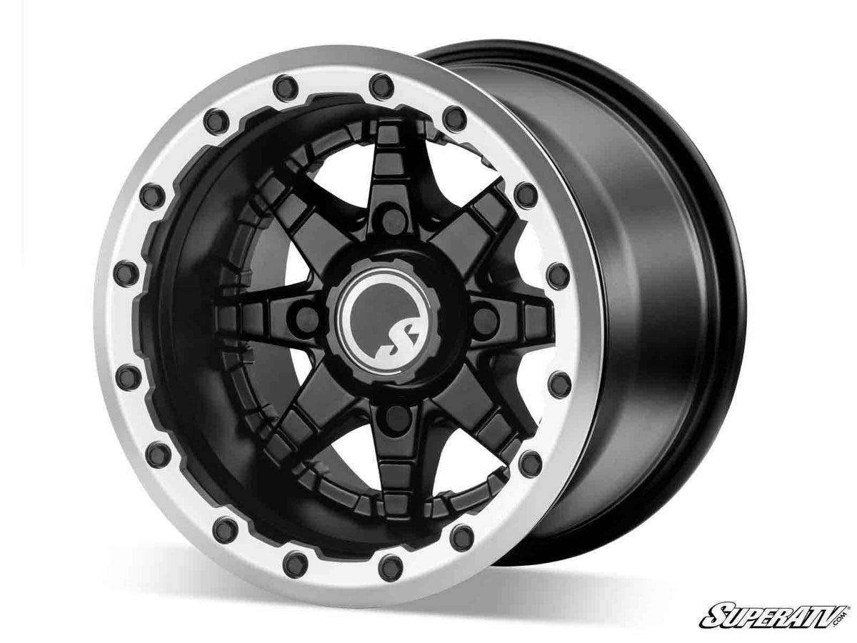 Standard XT Warrior Tires 28x10x14 on 14x10 Healy Lock Series Beadlock Wheels 4/137 Pattern for Maverick X3 and Commander