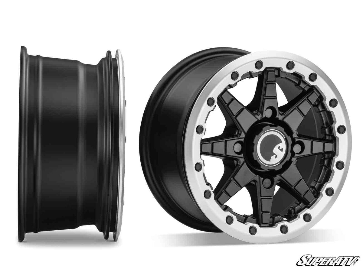 Intimidator Tires 28x10x14 on 14" Healy Lock Series Wheels 4/156 Pattern for RZR S 1000 and RZR S 800 and RZR S 900 and RZR S4 1000 and RZR XP 1000 and RZR XP 4 1000 and RZR XP 4 900 and RZR XP Turbo and RZR XP 4 Turbo and RZR XP Turbo S and RZR XP 4 Turbo S and RZR XP 900 and RZR 4 800 and RZR 4 900 and RZR 570 and RZR 800 and RZR 900