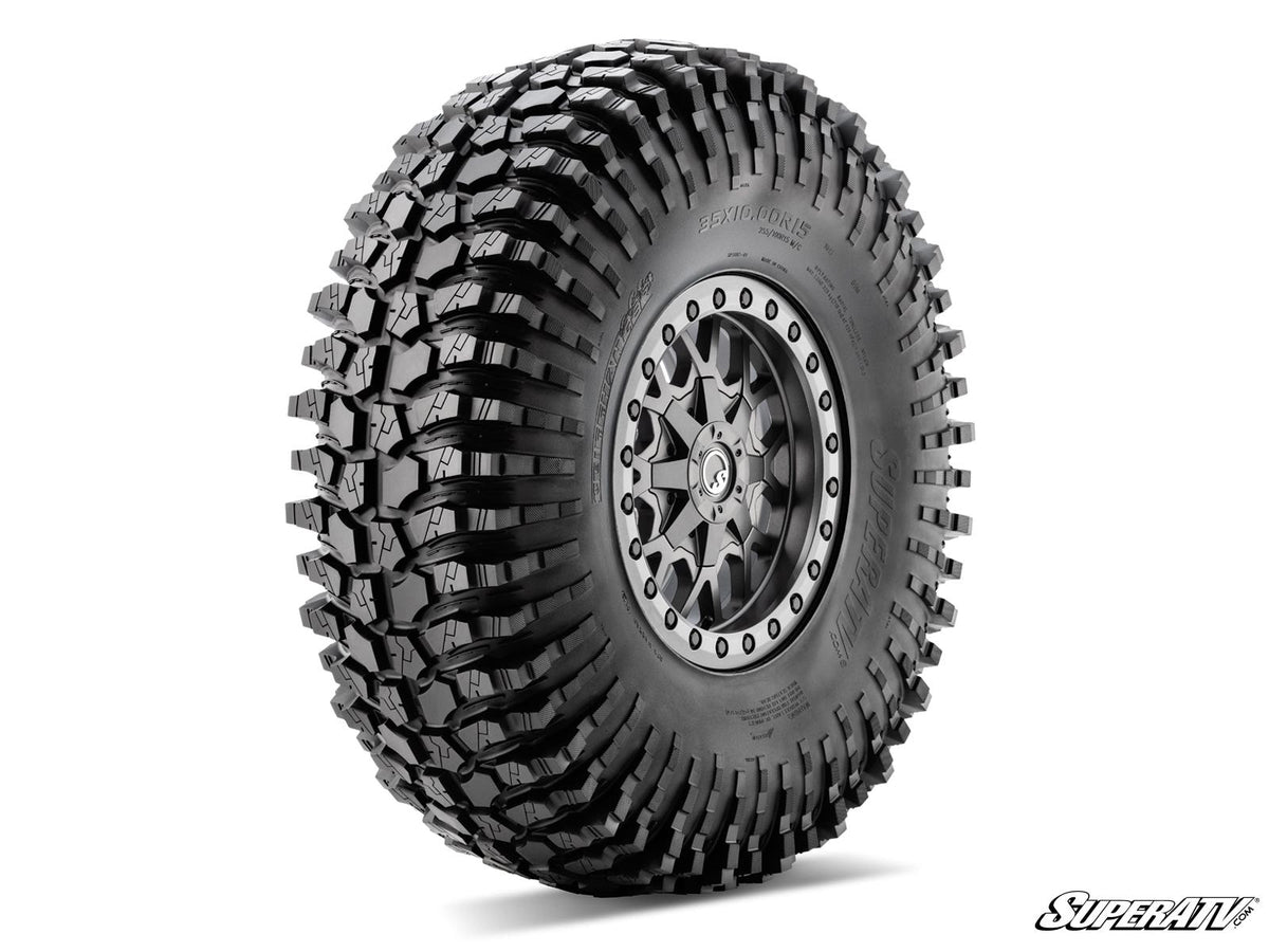 SuperATV Cliffhanger UTV/ATV Rock Tires for RZR Pro R and RZR Pro R 4 and RZR Pro S and RZR Pro S 4 and RZR Pro XP and RZR Pro XP 4 and RZR RS1 and RZR S 1000 and RZR S 800 and RZR S 900 and RZR S4 1000 and RZR Trail 900 and RZR Trail S 900 and RZR Trail S 1000 and RZR Turbo R and RZR Turbo R 4 and RZR XP and RZR XP 4 and RZR XP 1000 and RZR XP 4 1000 and RZR XP 4 900 and RZR XP Turbo and RZR XP 4 Turbo and RZR XP Turbo S and RZR XP 4 Turbo S and RZR XP S and RZR XP 900 and RZR 4 800 and RZR 4 900 and RZR 5