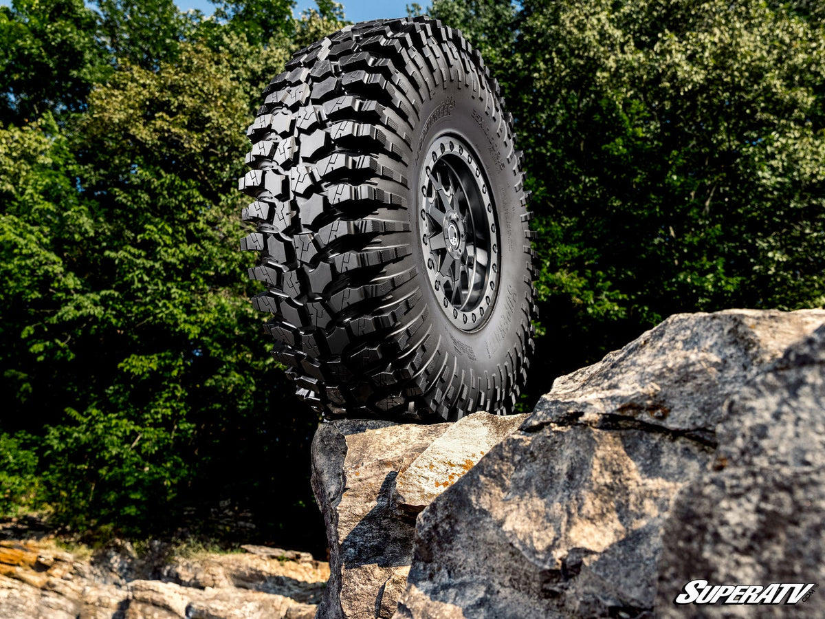 SuperATV Cliffhanger UTV/ATV Rock Tires for RZR Pro R and RZR Pro R 4 and RZR Pro S and RZR Pro S 4 and RZR Pro XP and RZR Pro XP 4 and RZR RS1 and RZR S 1000 and RZR S 800 and RZR S 900 and RZR S4 1000 and RZR Trail 900 and RZR Trail S 900 and RZR Trail S 1000 and RZR Turbo R and RZR Turbo R 4 and RZR XP and RZR XP 4 and RZR XP 1000 and RZR XP 4 1000 and RZR XP 4 900 and RZR XP Turbo and RZR XP 4 Turbo and RZR XP Turbo S and RZR XP 4 Turbo S and RZR XP S and RZR XP 900 and RZR 4 800 and RZR 4 900 and RZR 5